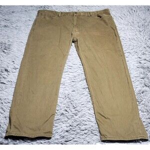 Levis Jeans Mens 42x30 Khaki Tan Straight Leg Five Pocket Denim Pants Casual